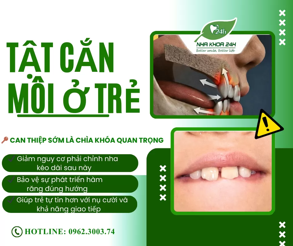 TẬT CẮN MÔI Ở TRẺ – ĐỪNG CHỦ QUAN!